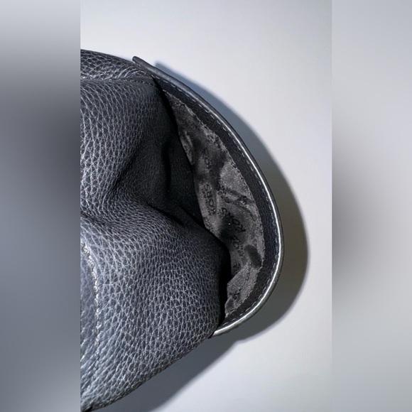 MICHAEL Michael Kors Black Pebbled Leather Satchel Hobo Bag  Used-Missing Straps - Picture 6 of 16